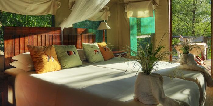 Tent interior