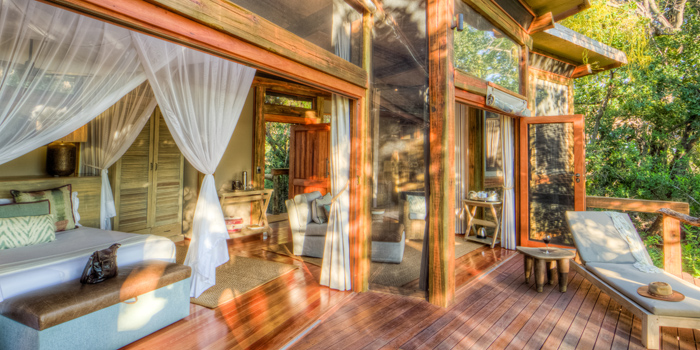 Guest room deck