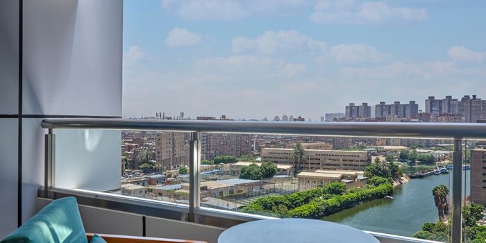 Balcony canal city view