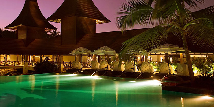Pool at night