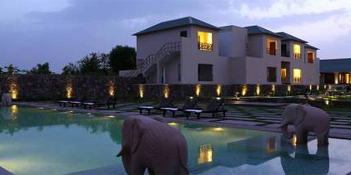 Pool at night