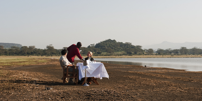 Lakeside dining