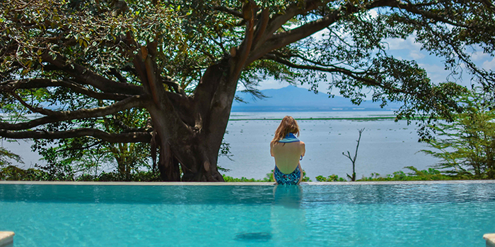 View from the pool
