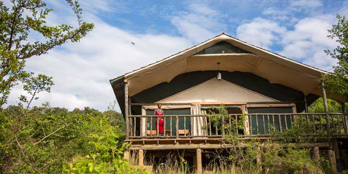 Guest tent exterior