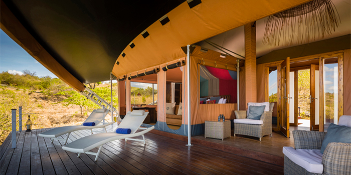Tent balcony