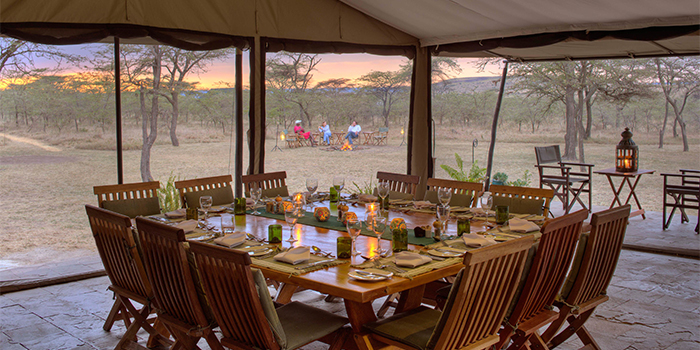 Dining tent