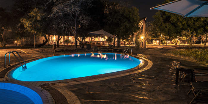 Camp at night