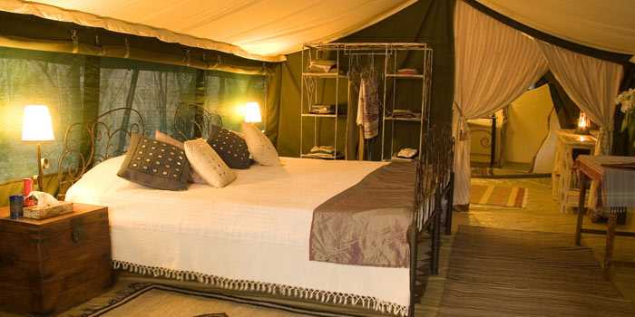 Tent interior