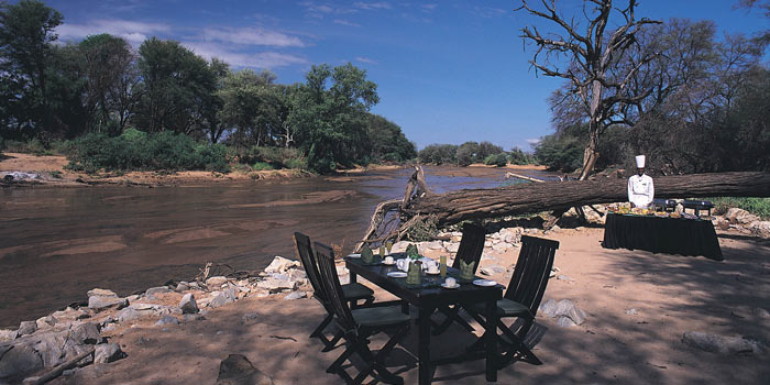 Outside view of tent