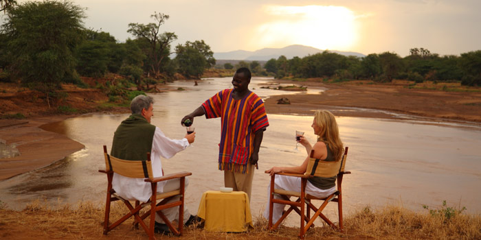 Sundowners by the river