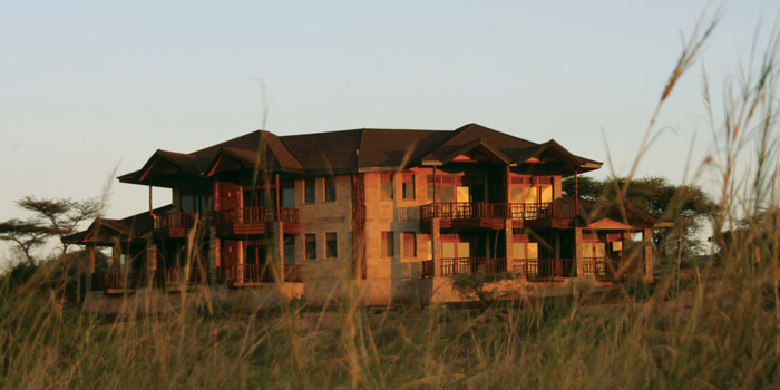 Lodge at sunset