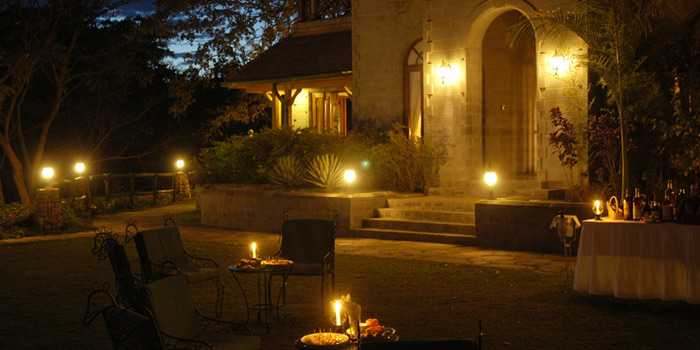 Exterior at night