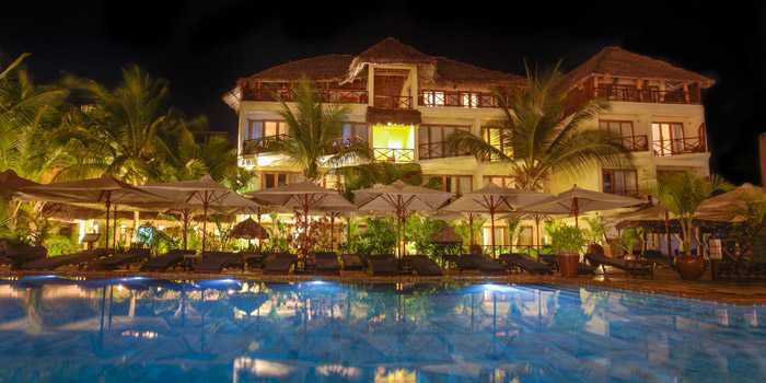 Pool at night