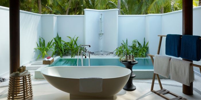 Beach Villa with pool bathroom