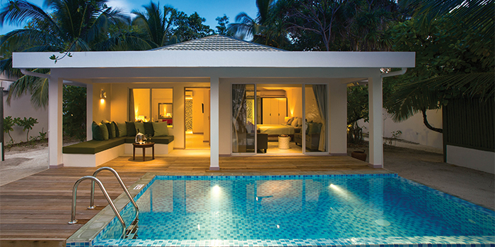 Two bedroom beach suite with pool
