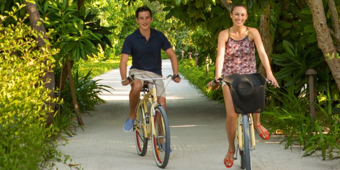 Cycling through the gardens