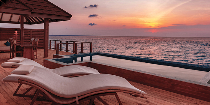 Water Suite at sunset