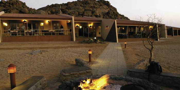 Lodge at night