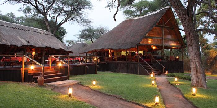 Lodge at night