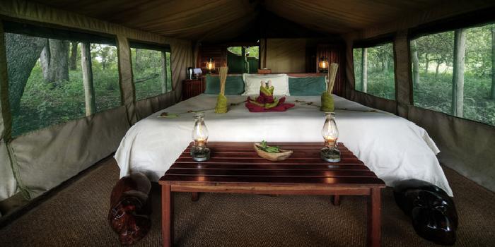 Tent interior