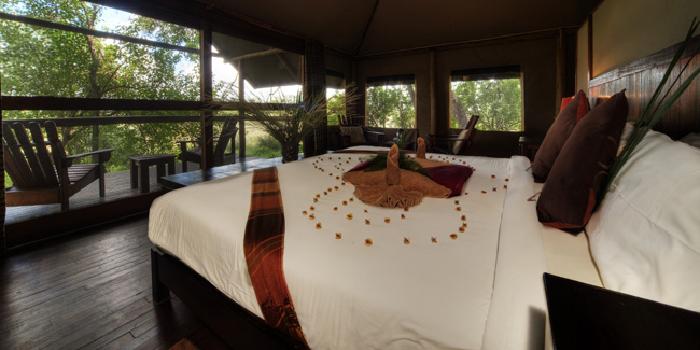 Tent interior