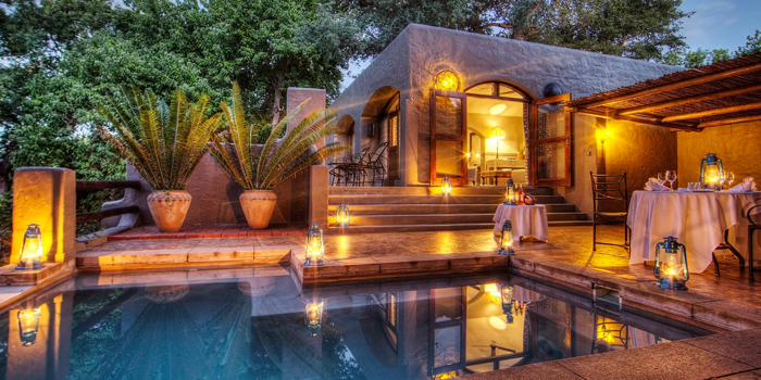 Honeymoon suite patio