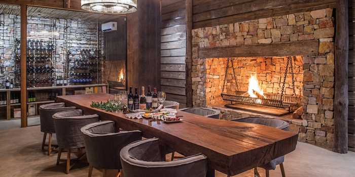 Dining in the Wine Cellar