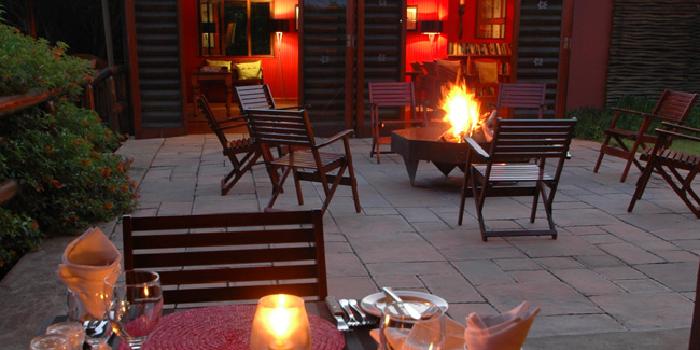 Dinner on main terrace