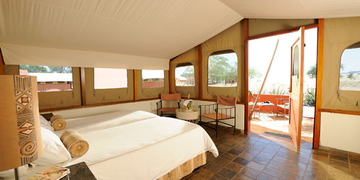 Tent interior