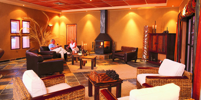 A drink in the lounge
