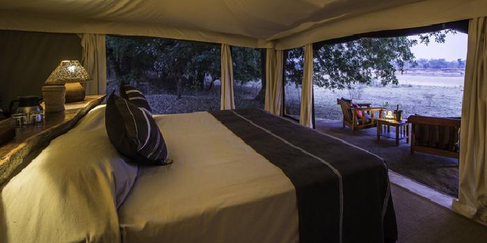 Tent interior