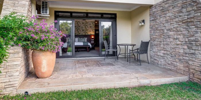 Ground floor rooms garden access