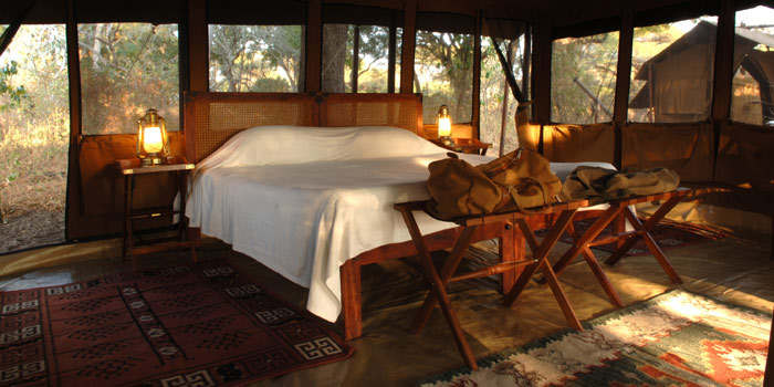 Tent interior