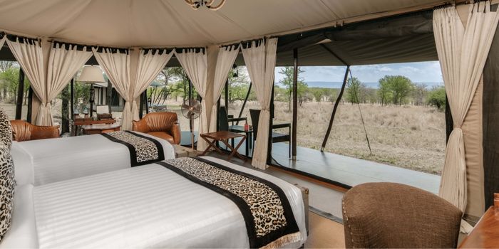 Luxury Twin Tent views