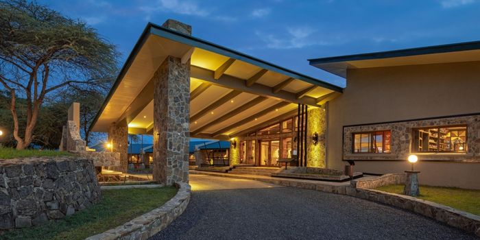 Entrance to lodge