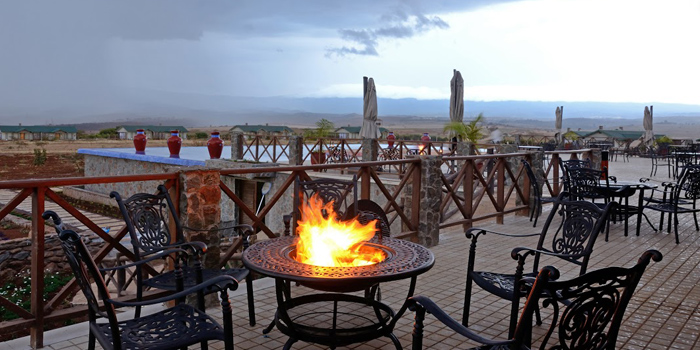 The Terrace in the evening