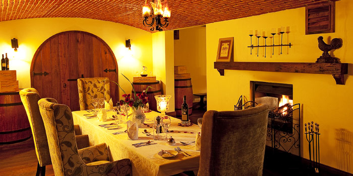 Private dining in the Wine Cellar