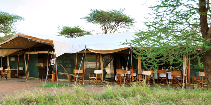 Mess tent exterior