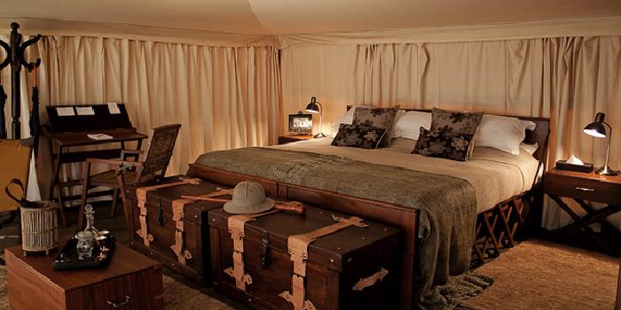 Tent interior