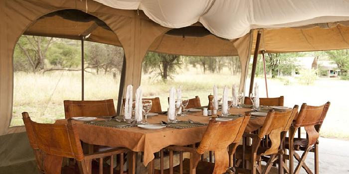 Dining tent