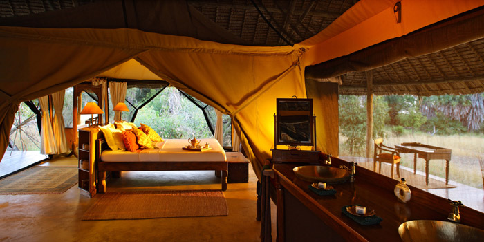 Tent interior
