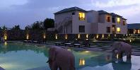 Pool at night