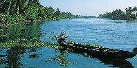 Canoeing in the backwaters