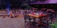 Dinner around the bonfire