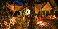 Mess tent at night