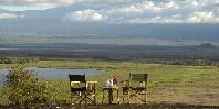 Sundowners overlooking Mt Kili
