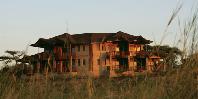 Lodge at sunset