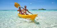 Kayaks are available for guests