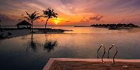 Pool at sunset