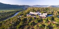 Aerial view of lodge
